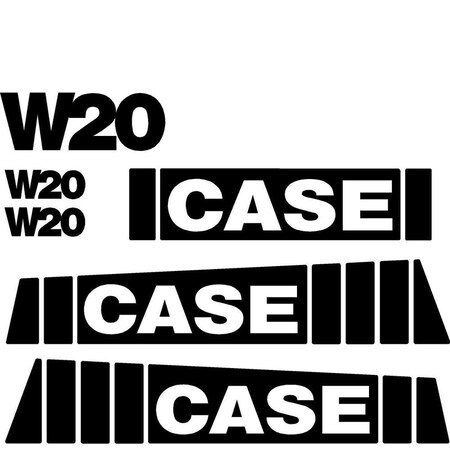 Aftermarket Decal Set Fits Case Wheel Loader W20 CASEW20DECALSET